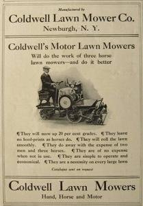 Coldwell Lawnmover Ad Boasting