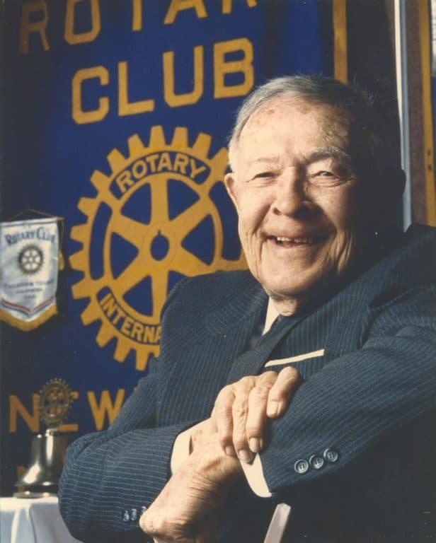 Archie Stewart at Rotary Club Meeting